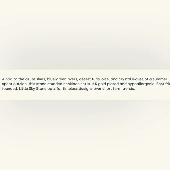 NWT Little Sky Stone Azure Necklace - Picture 6 of 6